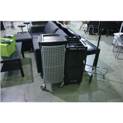 TWO MOBILE SALON CART