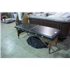 Image 1 : BROWN LEATHER FOLDING MASSAGE TABLE