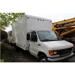 2003 FORD E-450 SUPER DUTY CUBE VAN 97,970 KMS