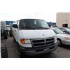 Image 2 : 2002 WHITE DODGE RAM 2500 CARGO VAN, 5.2L, GAS, 130,828 KM, VIN: 2B7JB21Y42K113904, RD TW CR