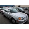 Image 2 : 2005 GREY HYUNDAI ACCENT GS, 2DR SDN, 111,587 KM, GAS, MANUAL, VIN: KMHCG35CX5U321195,  RD CD ,