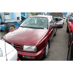 1994 RED VOLKSWAGEN JETTA GL, 4 DR SDN, 289,677 KM DEISEL, 1.9L, 3VWRP01MXRM018424, 2NDC, 1 GLASS