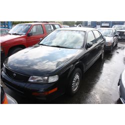 1995 NISSAN BLACK MAXIMA 4 DR SDN, 265,970 KM GAS, V6/3.0 L, MANUAL, VIN: JN1CA21D7ST077945,