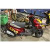 Image 1 : 2006 RED ETON BEAMER MATRIX SCOOTER, 4,519 MILES, NO KEY.