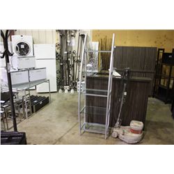 METAL SHELF WITH GLASS