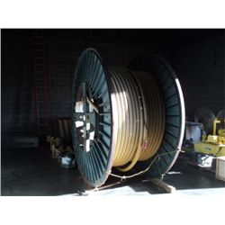 Steel Spool w/ Aluminum Coated Copper Wire Approximately, 9,500 Pounds Gross (print sequence:) F337