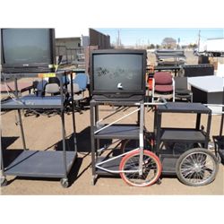 T.V. with Media Cart