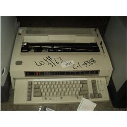 IBM Type Writer (print sequence:) 53138