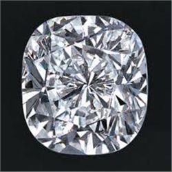 EGL CERT 0.90 CTW CUSHION DIAMOND H/VS1