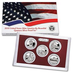 US Proof Set 2010 5pc Silver (Quarters Only) America Th