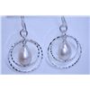 Image 1 : 19.50 CTW WHITE PEARL DANGLING EARRING