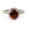 Image 1 : Genuine 2.20 ctw Garnet (Mozambique) Ring 14k