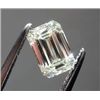 Image 1 : EGL CERT 0.53 CTW EMERALD CUT DIAMOND D/SI1