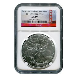 Certified Uncirculated Silver Eagle 2011(S) (San Franci