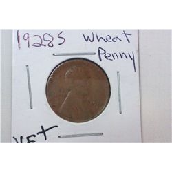 1928S VF+ Wheat Cent