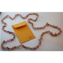 Natural Pink Opal Chip Necklace