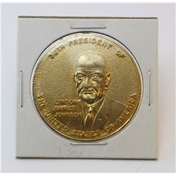 Lyndon Baines Johnson "36th President of the United States of America" obverse, Build the Great Soci