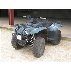 YAMAHA BIG BEAR 400 4X2 ATV, S/N 5YAAH0874A004416, FRONT PUSH BUMPER, FRONT & REAR RACKS, METER READ