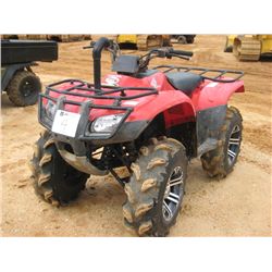 HONDA TRX250 4X2 4 WHEELER, S/N 1HFTE218674717312, FRONT & REAR RACKS