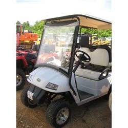 ZONE ELECTRIC GOLF CAR, S/N 5F8SE24L7AZ002674 (10 YR) WINDSHIELD, REAR SEAT, CANOPY, ALUM WHEELS