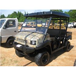 2012 KAWASAKI 4010 4X4 MULE, ATV S/N JK1AFCS11CB504909, CANOPY, WINDSHIELD, 4 PASS, TILT BED, ROLLBA