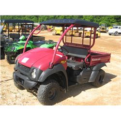 2005 KAWASAKI MULE 600, ATV S/N JK1AFEB125B501709, CANOPY, TILT BED