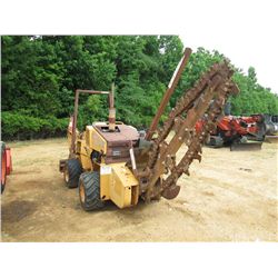 CASE 360 TRENCHER, S/N JAF0163594, BACKHOE ATTACH, DIESEL ENG, METER READING 1,232 HRS
