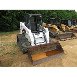 BOBCAT T250 SKID STEER LOADER, S/N 531813186 (07 YR) GP BUCKET, TRACK TYPE CANOPY, METER READING 2,2