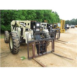 INGERSOLL-RAND VR642 TELESCOPIC FORKLIFT, S/N 156329, 80 HP, 6000# CAP, 42' REACH, CANOPY, METER REA