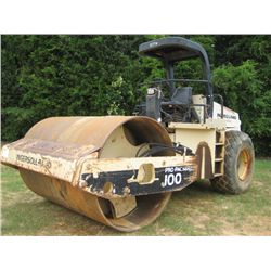 INGERSOLL-RAND SD100 PRO-PAC VIBRATORY ROLLER, S/N 157774, (99 YR) 84" SMOOTH DRUM, DRUM DRIVE, CANO