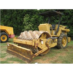 DYNAPAC CA15PD VIBRATORY ROLLER, S/N 1685517, 66" PADFOOT DRUM, BACKFILL BLADE, CANOPY