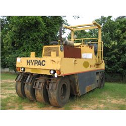HYPAC C560A PNEUMATIC ROLLER, S/N 201530500155, 8 WHEEL, ROLL BAR