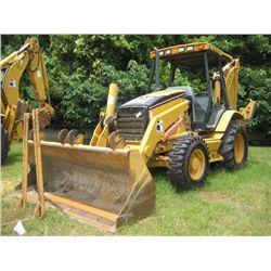 CAT 420D 4X4 LOADER BACKHOE, S/N FDP26756,(06 YR) GP BUCKET W/FORKS, 24" HOE BUCKET, CANOPY, METER R