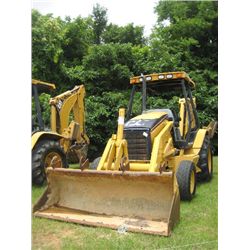 CAT 416D LOADER BACKHOE, S/N BFP13772, (04 YR), GP BUCKET, 24" HOE BUCKET, CANOPY, METER READING 3,5