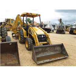 JOHN DEERE 110 4X4 LOADER BACKHOE, S/N 411257 (05 YR) GP BUCKET, 12" HOE BUCKET, CANOPY, EXTRA 18" H