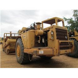 CAT 627B MOTOR SCRAPER, S/N 14S482, CANOPY, REAR ENGINE, 29.5-29 TIRES, METER READING 6,007 HRS