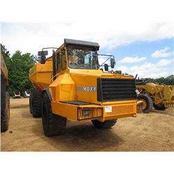 MOXY MT30 ARTICULATED DUMP, S/N 353863, 30T CAP, ECAB W/AIR, 23.5R25 TIRES, METER READING 9,397 HRS