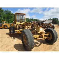 CAT 120 MOTOR GRADER, S/N 10R1438, 12' HYD MOLDBOARD, CANOPY, 14.00-24 TIRES