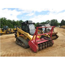 SUPERTRAK SK140TR SKID STEER LOADER, S/N MSH00173 (08 YR) TRACK TYPE, FECON MULCHING HEAD, ECAB W/AI