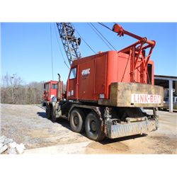 LINKBELT HC78B CRANE, S/N 7DBH2156, 8X4 CARRIER, V6 DETROIT DIESEL LOWER UNIT, 13 SPD. TRANS, 4 CYL 