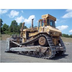 CAT D9L CRAWLER TRACTOR, S/N 14Y01004, SEMI-U BLADE W/TILT, 27" PADS, COUNTERWEIGHT, ECAB W/AIR, SOL