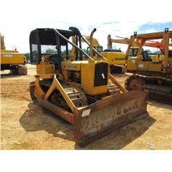 JOHN DEERE 450C CRAWLER TRACTOR, S/N 323305T, ANGLE BLADE, 18  SBG, CANOPY, SWEEPS, SCREENS