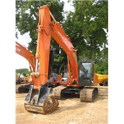 HITACHI ZX200 HYDRAULIC EXCAVATOR, S/N AUJ-007893, 9'8" STICK, THUMB, 42" BUCKET, 32" TBG, ECAB W/AI