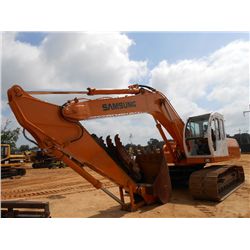 SAMSUNG SE210LC HYDRAULIC EXCAVATOR, S/N FAY1812, STANDARD STICK, 44" BUCKET, THUMB, ECAB