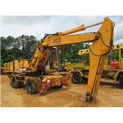 LIEBHERR A902 WHEELED EXCAVATOR, S/N 3575022, 8'10" STICK, HYD OUTRIGGERS, CANOPY