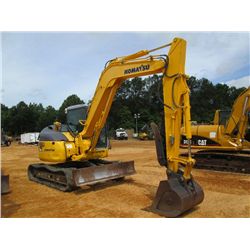 KOMATSU PC78MR-6 HYDRAULIC EXCAVATOR, S/N 3516, 7' STICK, 36" BUCKET, AUX HYD, 17" RUBBER TRACKS, TH