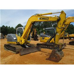 KOBELCO SK80CS-1E HYDRAULIC EXCAVATOR, S/N LF04-2411 (06 YR) KNOCK ON BLADE, 5'6" STICK, 36" BUCKET,