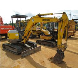KOBELCO SK35SR-2E HYDRAULIC EXCAVATOR, S/N PX11-09713, (05 YR) 4'6" STICK, 17" BUCKET, 12" RUBBER PA