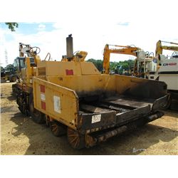 BLAW KNOX PF161 ASPHALT PAVER, S/N 16102-09, JD DIESEL ENG, 8'-14' SCREED, METER READING 6,085 HRS