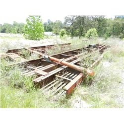 60' RAIL CAR CHASSIS (USED AS BRIDGE) SELLS ABSENTEE: LOCATED IN ALEX CITY, AL, PURCHASER IS RESPONS